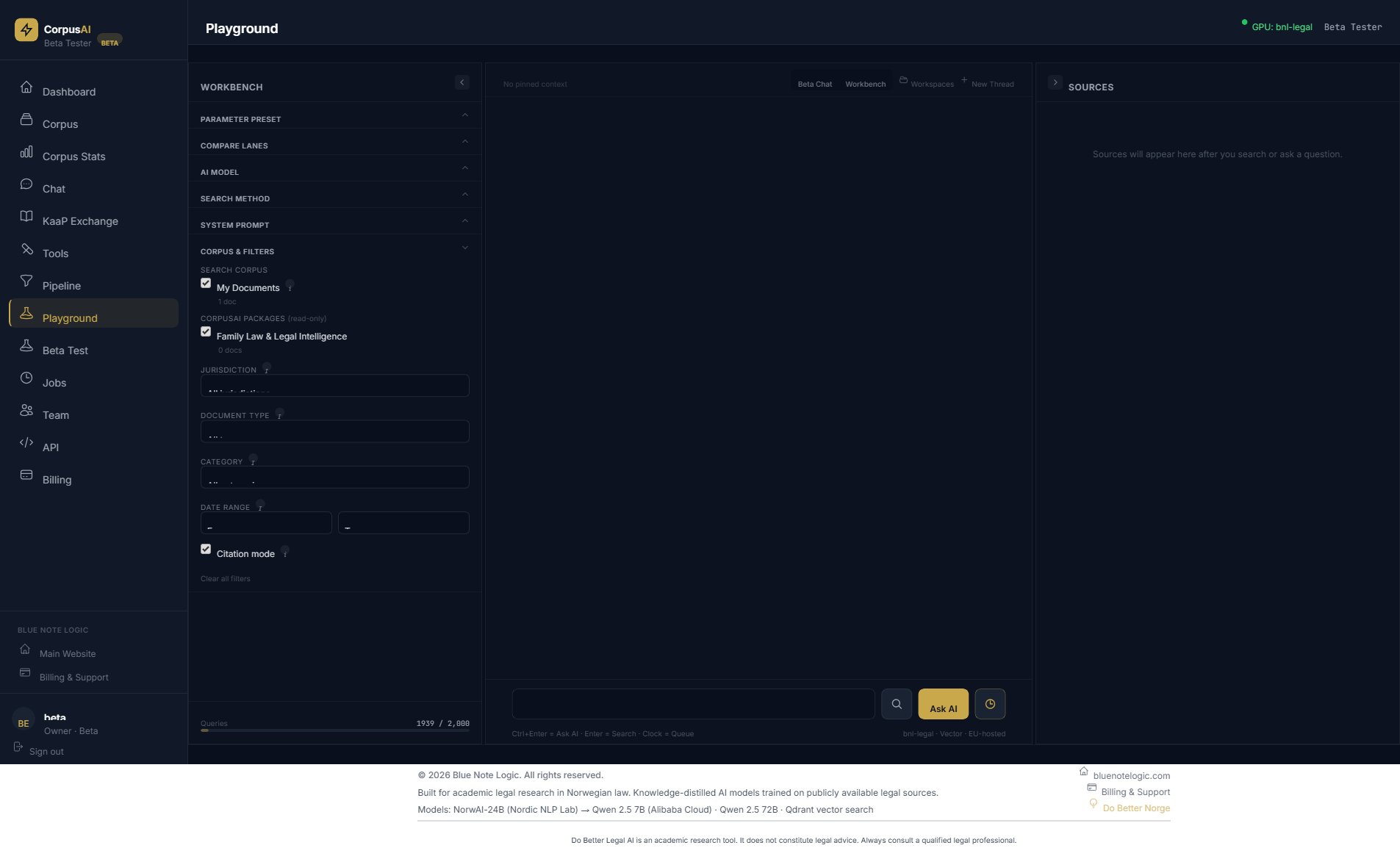Playground & Research